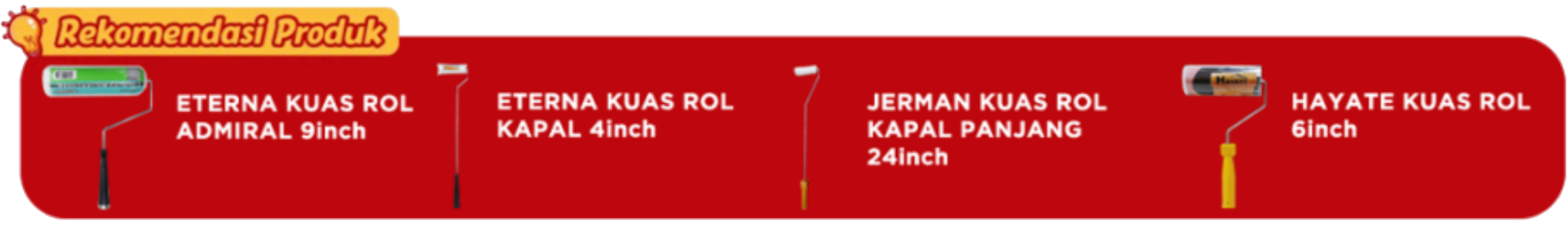Rekomendasi Kuas Roll Terbaik